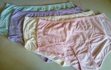 NWOT Assorted Comfort Choice 4 Pair Pack Brief Panties Size 11