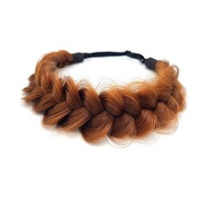 Braid Headband 2 Strands Messy Classic Chunky Plaited Wide Braids Elastic Str...