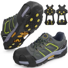 Ice Cleats for Shoes and Boots Men Women Winter Walking Ice Snow Cleats Anti ...
