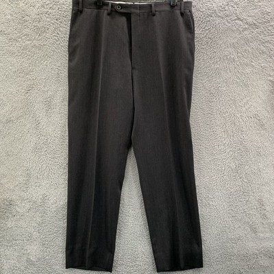 Canali Dress Pants Mens 36x31 Measured Flat Front Gray Tag: 36