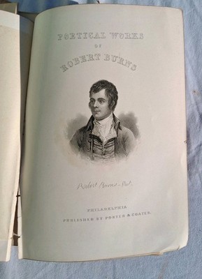 Poetical Works of Robert Burns  Leather Hardcover 1800s