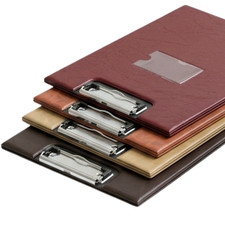 A4 Pvc Clipboard Folder Double Fold Over Cover File Holder Wallet Clip Board
