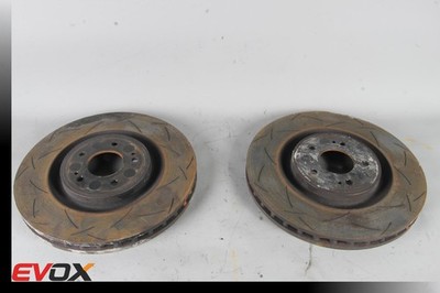 DBA for 08-15 Mitsubishi EVO X Street T2 Slotted Front Brake Rotor x2