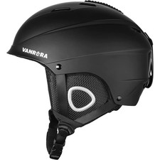 VANRORA Ski Helmet, Snowboard Helmet - Black, M