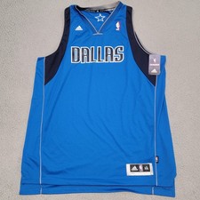 Dallas Mavericks Jersey Mens 2XL Blue NBA Basketball Adidas Swingman Length 2