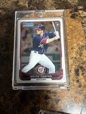 Bryce Harper 2012 Bowman Chrome Rookie Card #214 Nationals MLB