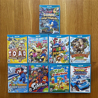 Wii U 9 Game Lot Tested and working disks are mint