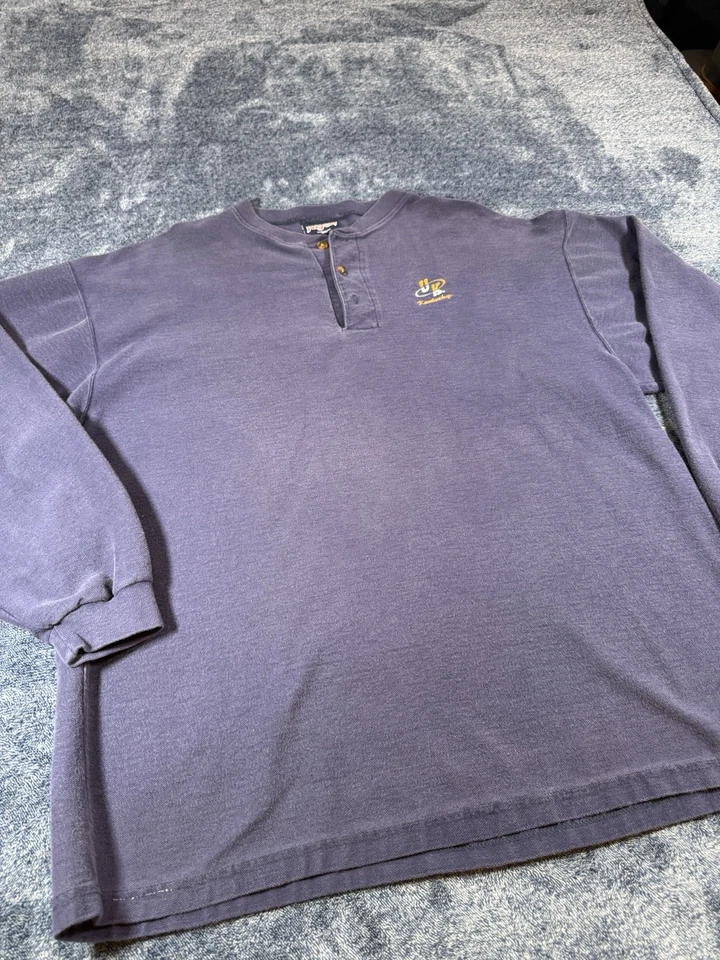 Jansport Shirt Men's UK Kentucky XL Long Sleeve USA Faded VTG College 80s Henley - Image 4 of 4