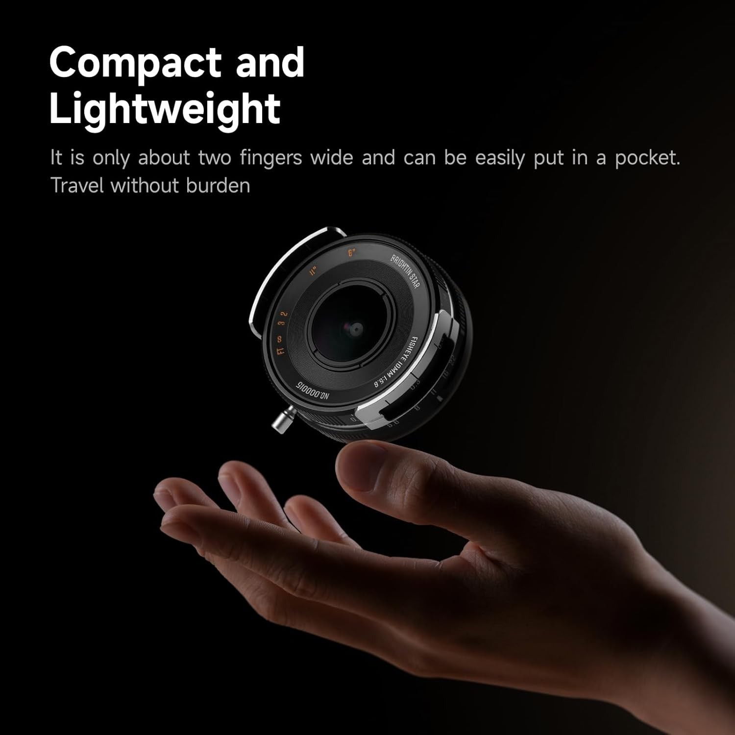 Brightin Star 10mm F5.6 Pro APS-C Ultra-Wide Angle Fisheye Lens for X/E/Z/FR/M43