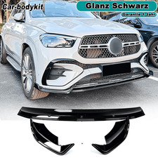 Frontlippe Frontspoiler Glanz Schwarz für Mercedes Benz GLE W167 C167 AMG 2024+ Frontlippe Frontspoiler Glanz Schwarz für Mercedes Benz GLE W167 C167 AMG 2024+