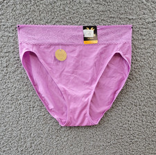 Wacoal Comfort Touch High Cut Underwear Women's 5-Small Purple Pull-On