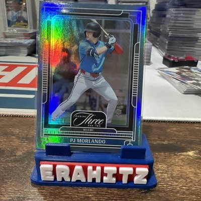 PJ MORLANDO 2025 PANINI THREE AND TWO BASEBALL HOLO BLUE MIAMI /15 Q5451
