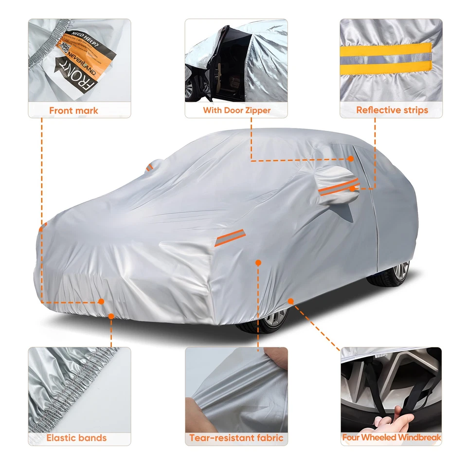 XXL Car Cover Waterproof All Weather UV Protection Universal Fit For Volvo S90 Foto 2 de 4
