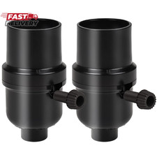 Venforze 3-Way Lamp Socket Replacement,E26 Base UL Listed, Turn Knob for Low-Med
