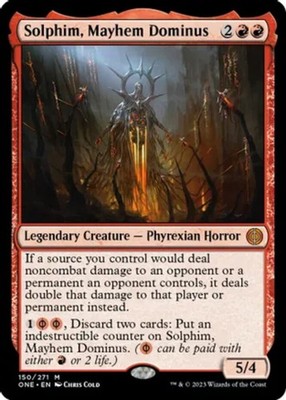 Light Play x 1 Solphim, Mayhem Dominus - Foil Phyrexia: All Will Be One