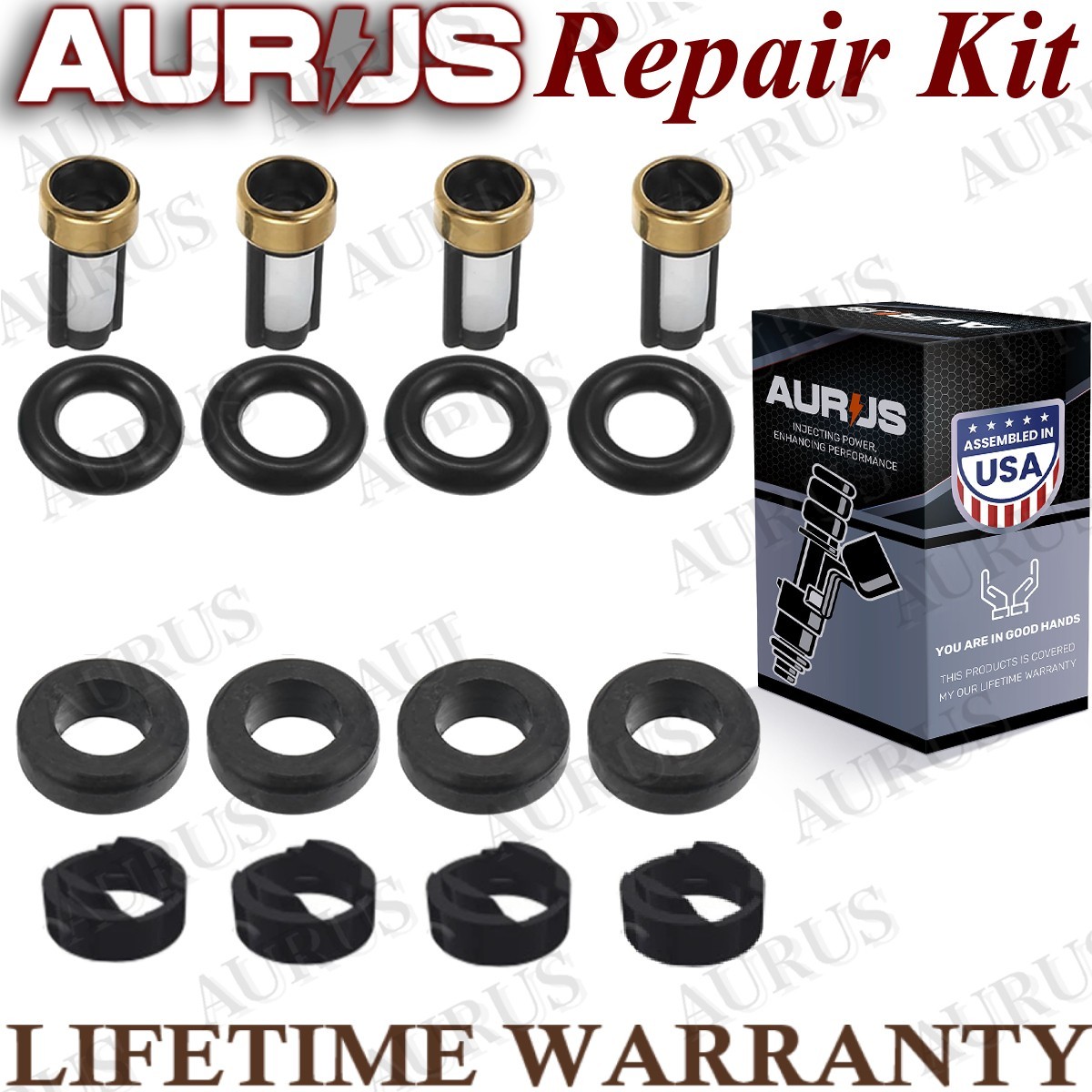 Aurus OEM Set of 4 Fuel Injector Repair Kits for 2018-2023 Lexus NX250 350 450 Toyota RAV4 2.5L 23250-F0020