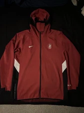 Nike Stanford Basketball Team Issued Showtime Therma Flex Warm Up Jacket XL
