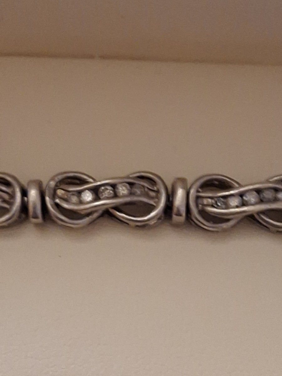 Fred Meyer Jewelers Diamond Infinity Tennis Bracelet Sterling