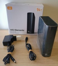 WD Elements 14TB Desktop External Hard Drive USB 3.0 with Original Box