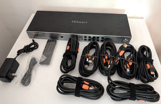 Conmutador KVM TESmart HDMI 8 puertos 8K@60Hz USB 3.0 8X1 HKS801 M24 KVM de montaje en rack