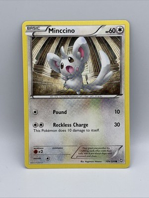 Pokemon Karte Dragons Exalted Minccino 109/124 Common Regular