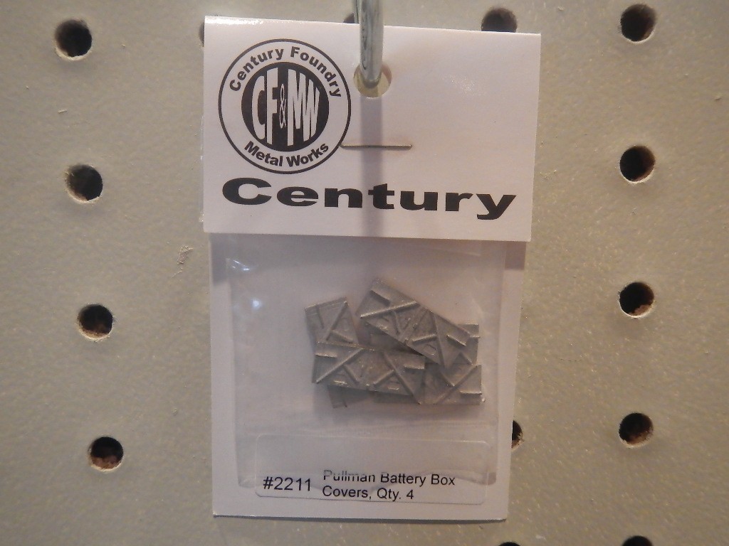HO Scale Passenger Car Detail Parts Pullman Battery Box by Century