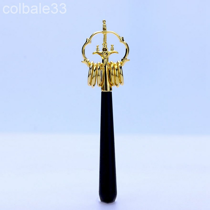 5.5cm mini Copper khakkhara Xizhang Monk Staff Buddhist 5.5cm mini Copper khakkhara Xizhang Monk Staff Buddhist
