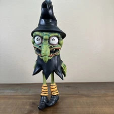 2001 Vintage Rubber Latex Paper Magic Group Creepy Witch 22" Halloween Prop