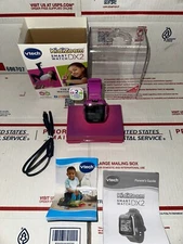 VTECH KIDIZOOM SMART WATCH DX2 TOUCHSCREEN WITH CAMERAS, PURPLE OPENED BOX