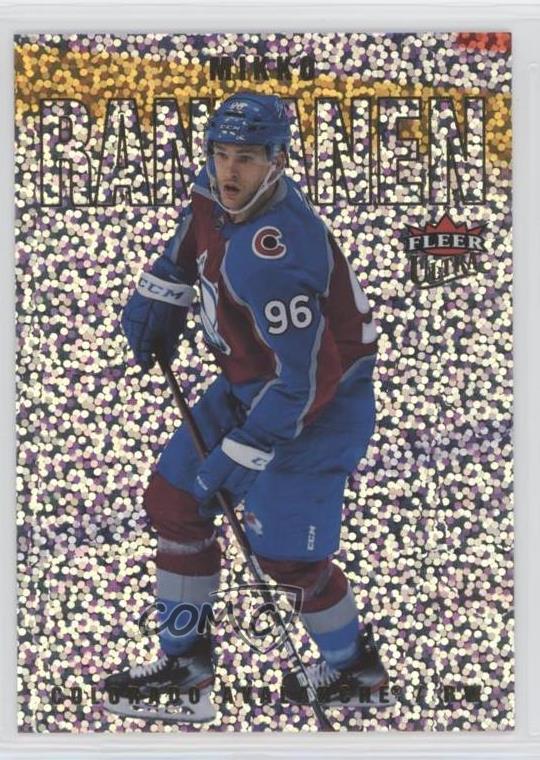 2021-22 Upper Deck Fleer Ultra Speckled Rainbow Foil Mikko Rantanen #110