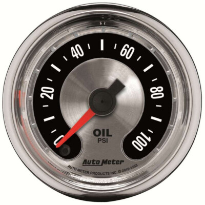 AutoMeter 1219 2-1/16'' OIL PRESSURE, 0-100 PSI, MECHANICAL, AMERICAN MUSCLE