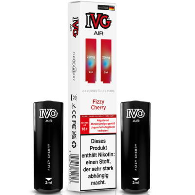 IVG Air   Fizzy Cherry   Prefilled Pod 2er Pack 2ml 20mg