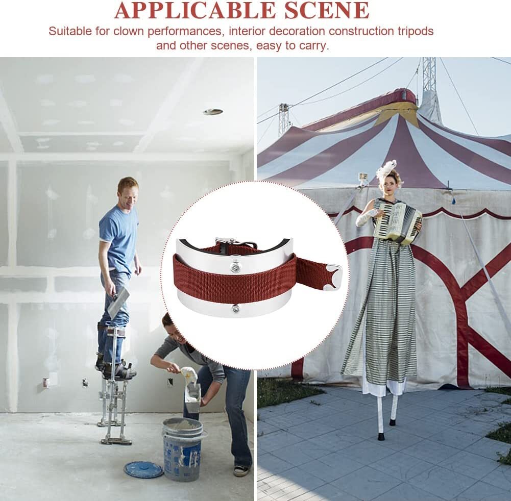 2pcs Stilts Comfort Straps Kit, Universal Drywall Stilt Straps Stilts