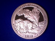 2010 S 25C Proof YELLOWSTONE (WYOMING) ATB Quarter **FREE SHIPPING**