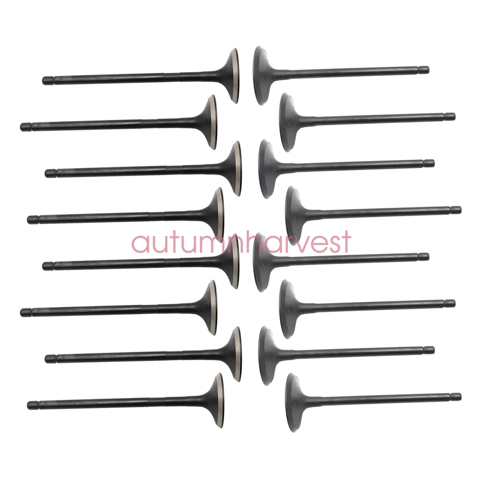 Комплект из 8 выпускных клапанов + 8 впускных клапанов для 09–17 Lexus Scion 2,5 л 2,7 л DOHC 16 В - Изображение 2 из 4