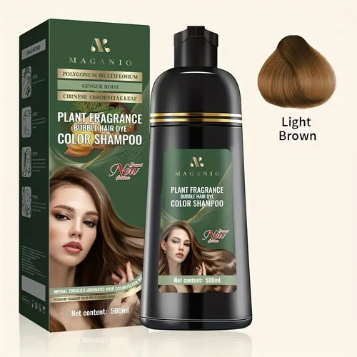 Plant Fragrance Bubble Hair Color Shampoo, Hair Dye Shampoo 3in 1, White Hair Co - Picture 13 of 14