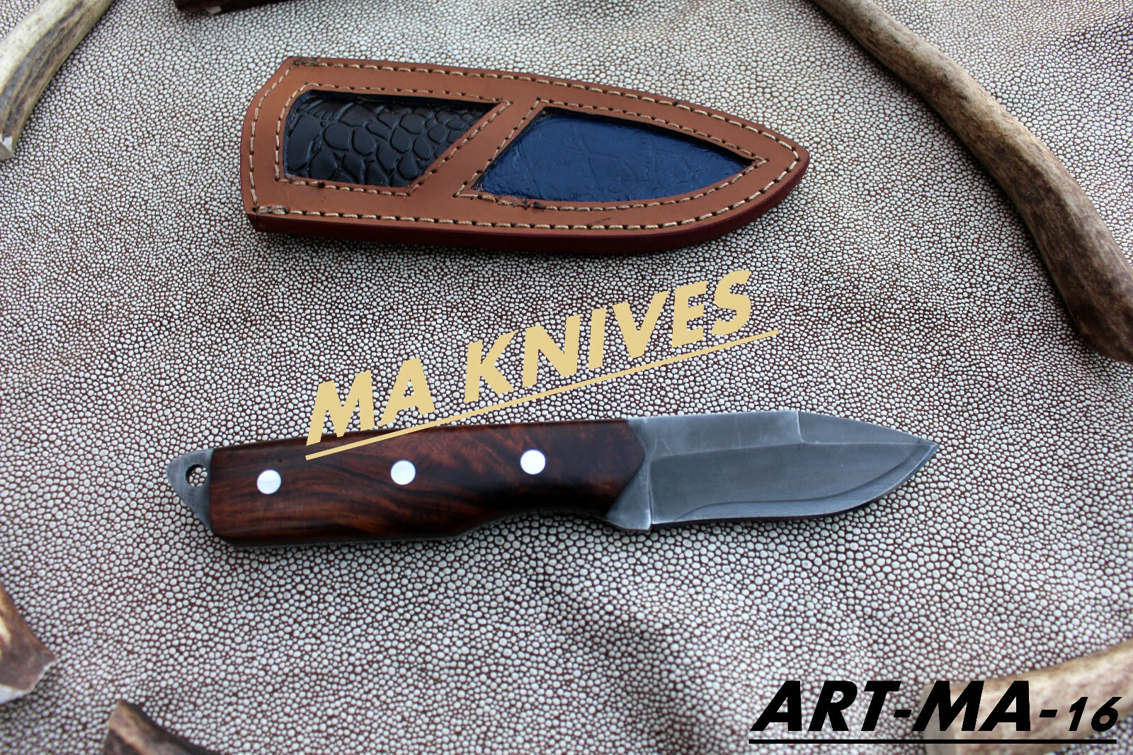 HANDMADE HUNTING-SKINNING-CAMPING EVERY DAY BUSH CRAFT 1095 HIGH CSRBONE STEEL