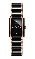 New Rado Integral Diamonds High-Tech Ceramic Black Dial Women's Watch R20612712 