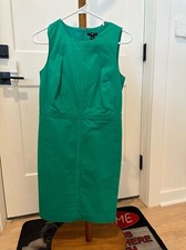 ANN TAYLOR Green Sleeveless Straight Pencil Career Casual Dress Size 4P
