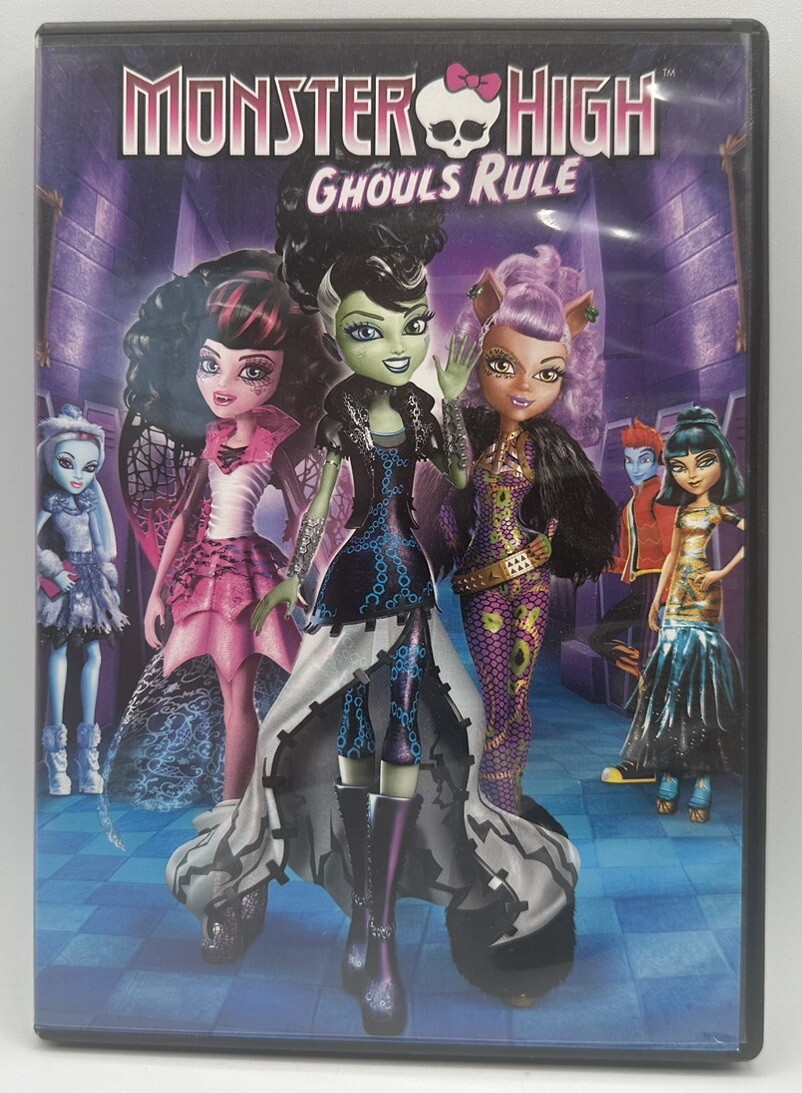 Monster High Ghouls Rule DVD Widescreen Animation Movie 3 Animated Shorts 2012