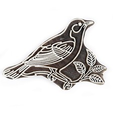 Indian Wood Stamps Textile Printing Block Hand Carved Stamp Bird Block Print