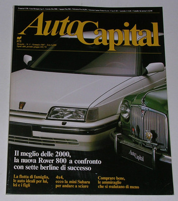 AUTOCAPITAL 1/1987 ALFA ROMEO 90 2.0 V6   MERCEDES 190 E - ROVER 2000 TC/P4 75