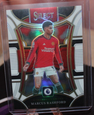 Marcus Rashford #166 23-24 Select Premier League Mezzanine White Prizm 5/20