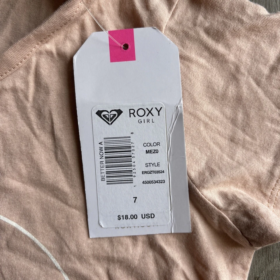 Camiseta rosa Roxy para niñas talla 7 mejor ahora A Foto 3 de 4