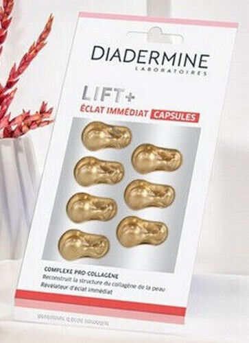 Diadermine Lift + - Soin anti-rides Fermeté & Eclat, visage et cou. 7 unidoses. - Picture 1 of 1