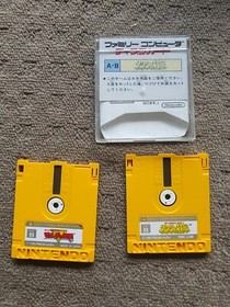 THE LEGEND OF ZELDA 1 & 2 Set NES Nintendo Famicom Disk System Box Japan