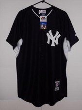New York Yankees jersey $135 Majestic Authentic BP Cool Base button down NWT