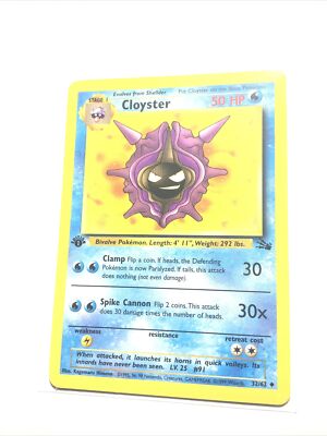 CLOYSTER - 32/62 - 1st Edition Fossil - Pokemon Card - EXC