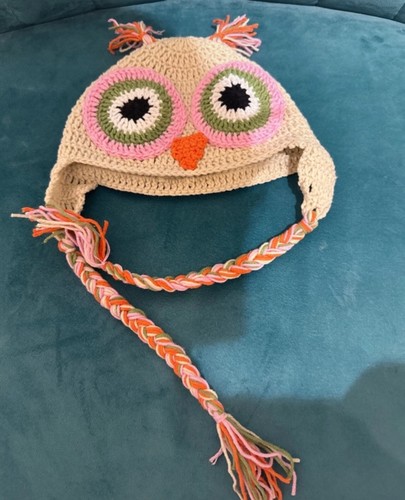 Handmade Rainbow Crochet Toddler Hat - Picture 2 of 3