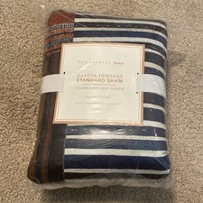 Pottery Barn TEEN Dakota Heritage Standard Shams, Set of 2, NWT
